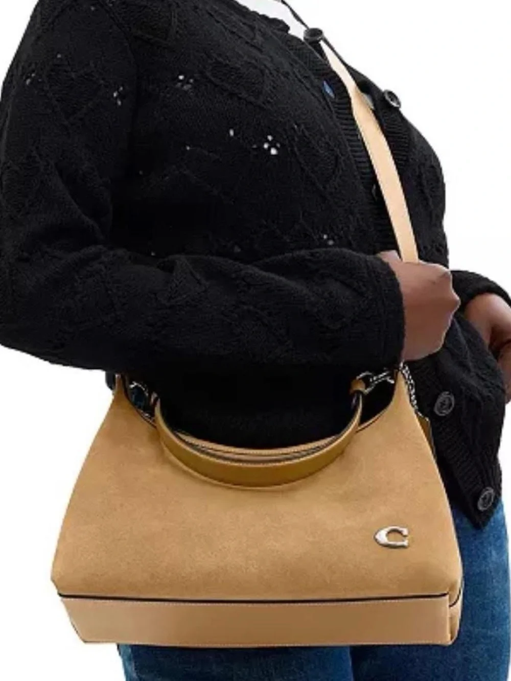 New Coach Juliet Suede Shoulder Bag